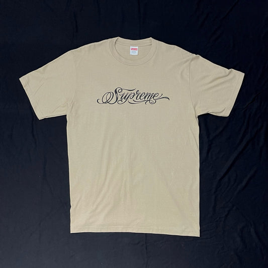 Supreme Script Tee -  Khaki