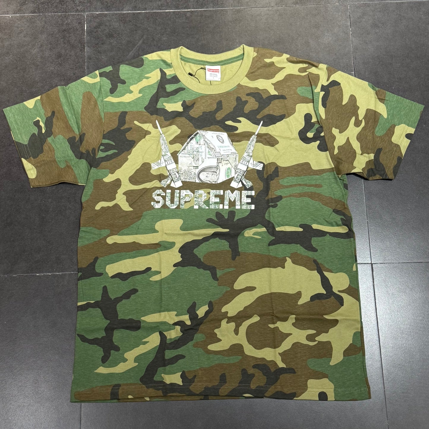Supreme Origami Tee - Woodland Camo