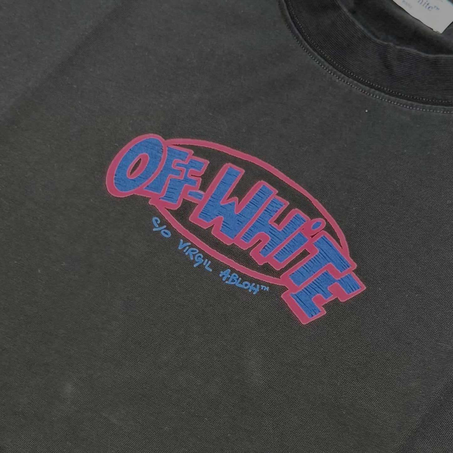 Off White Sketch Arrow Skate Tee - Black