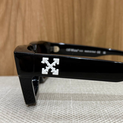 Off White Virgil Logo Sunglasses - Black & White