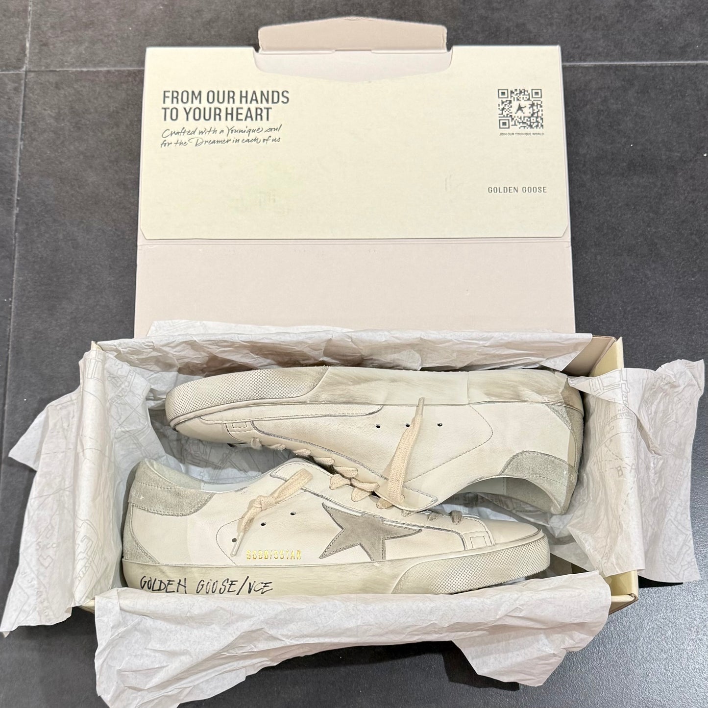 Golden Goose Super-Star - White Ice Grey