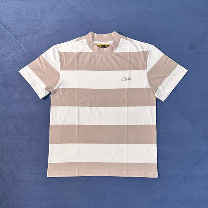 Corteiz Striped Tee - Grey