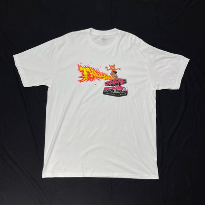 Supreme x Thrasher Back Tail Tee - White