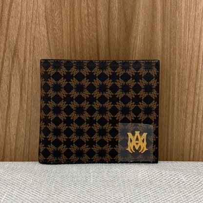 AMIRI MA Quad Leather Bifold Wallet - Brown