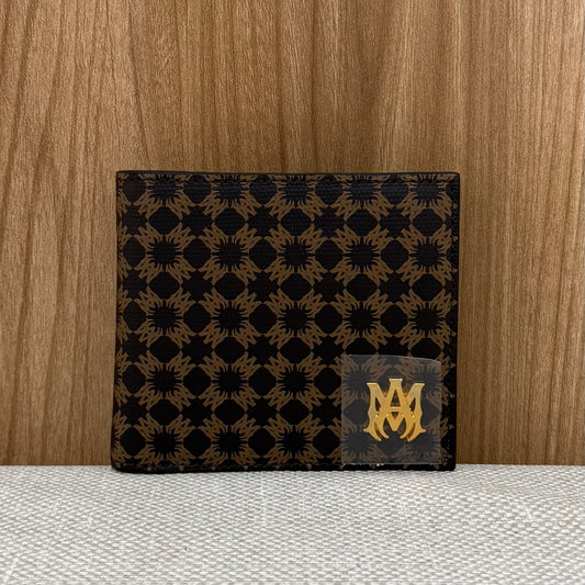 AMIRI MA Quad Leather Bifold Wallet - Brown
