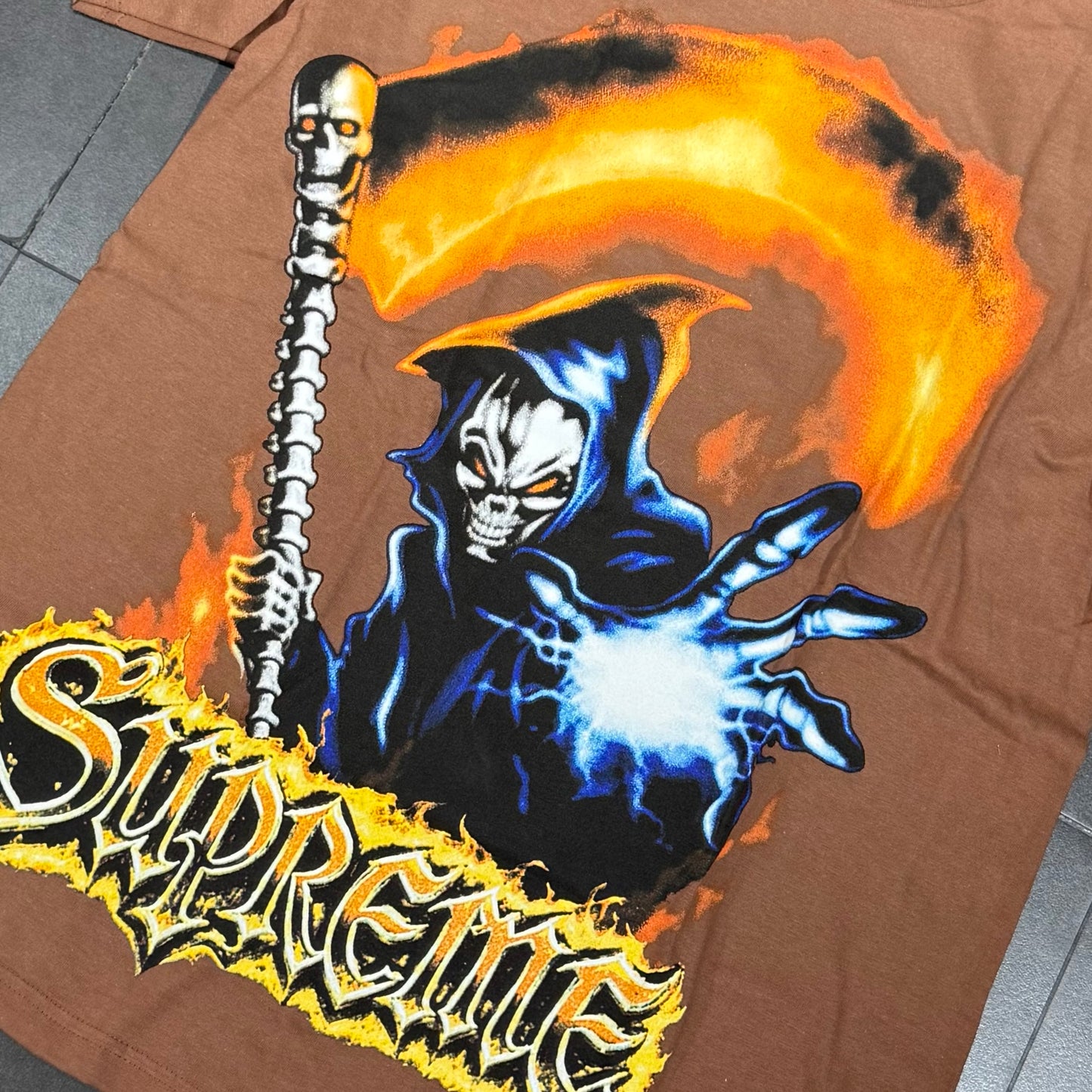 Supreme Grim Reaper  Tee - Brown