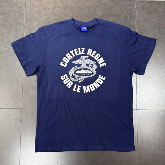 Corteiz Regne Sur Le Monde Tee - Navy