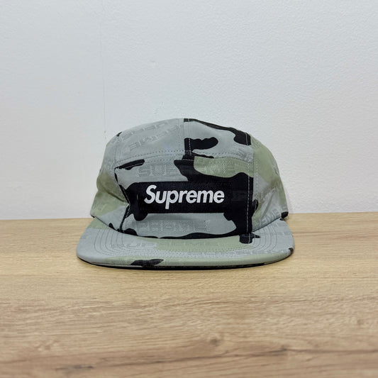 Supreme Reflective Jacquard Camp Cap - Camo