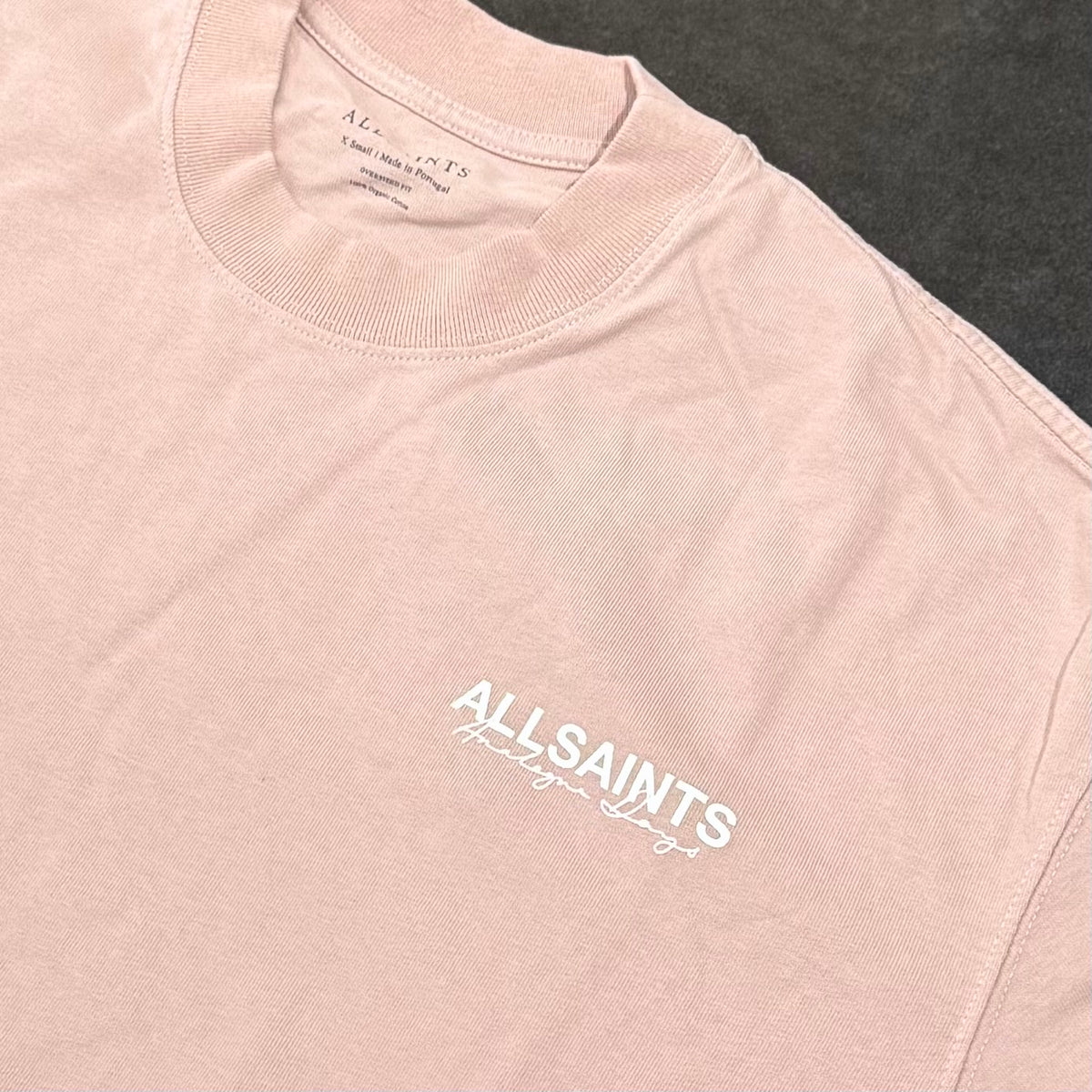 AllSaints Emblem Tee - Sunbaked Pink