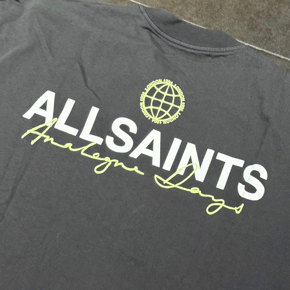 AllSaints Emblem Tee - Washed Black