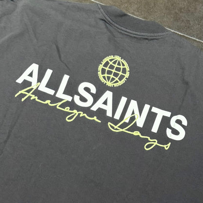 AllSaints Emblem Tee - Washed Black