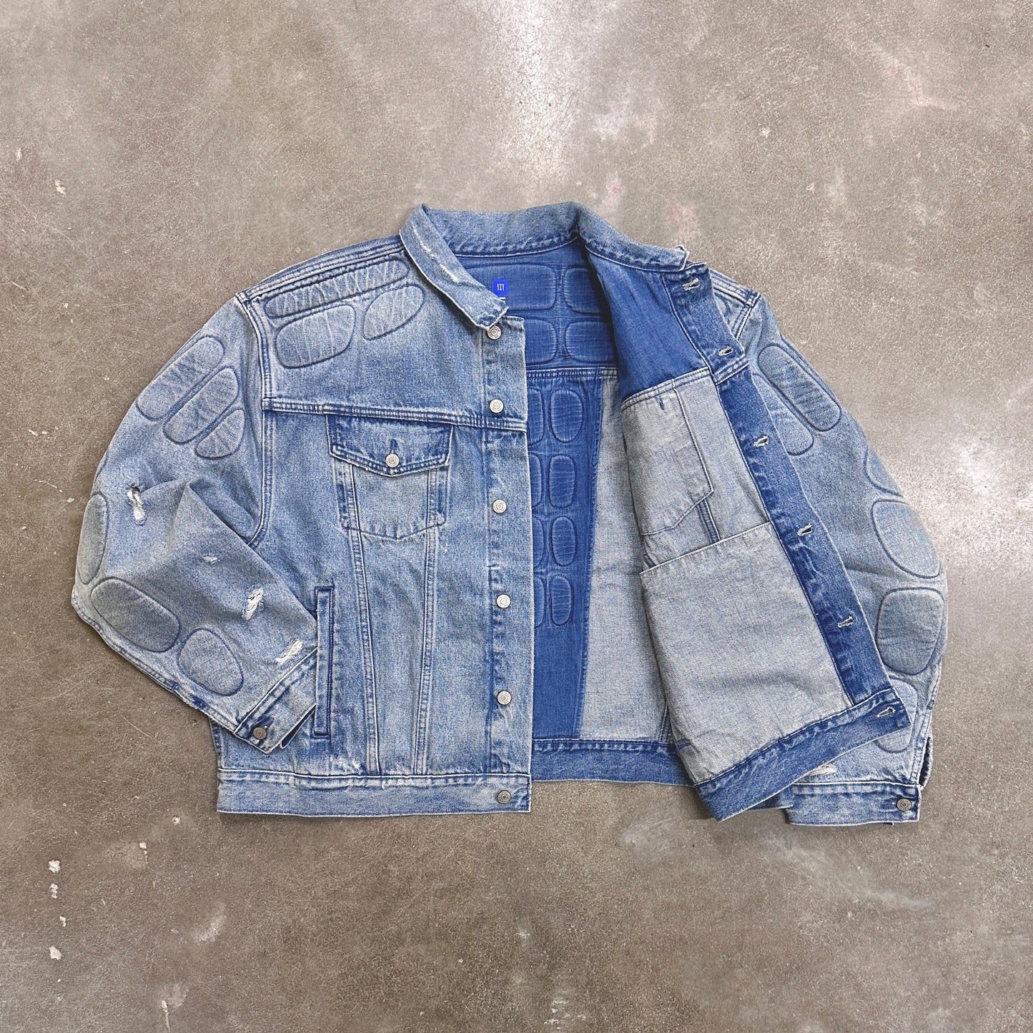 Yeezy x GAP x Balenciaga Padded Denim Jacket - Blue