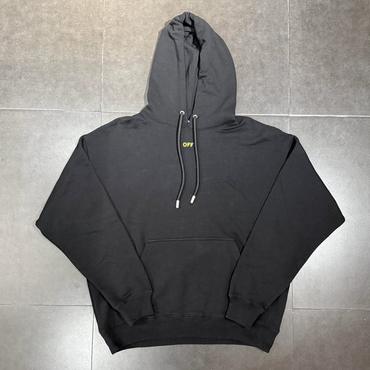 Off White Sprayed Arrow Hoodie - Black
