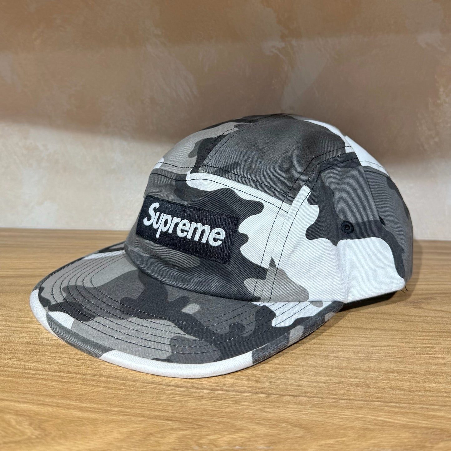 Supreme Washed Chino Twill Camp Cap - Snow Camo