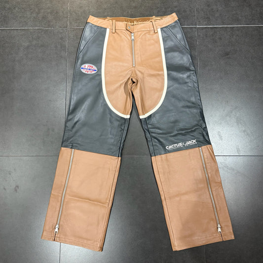 Jordan x Travis Scott Leather Pants Cactus Jack - Archaeo Brown