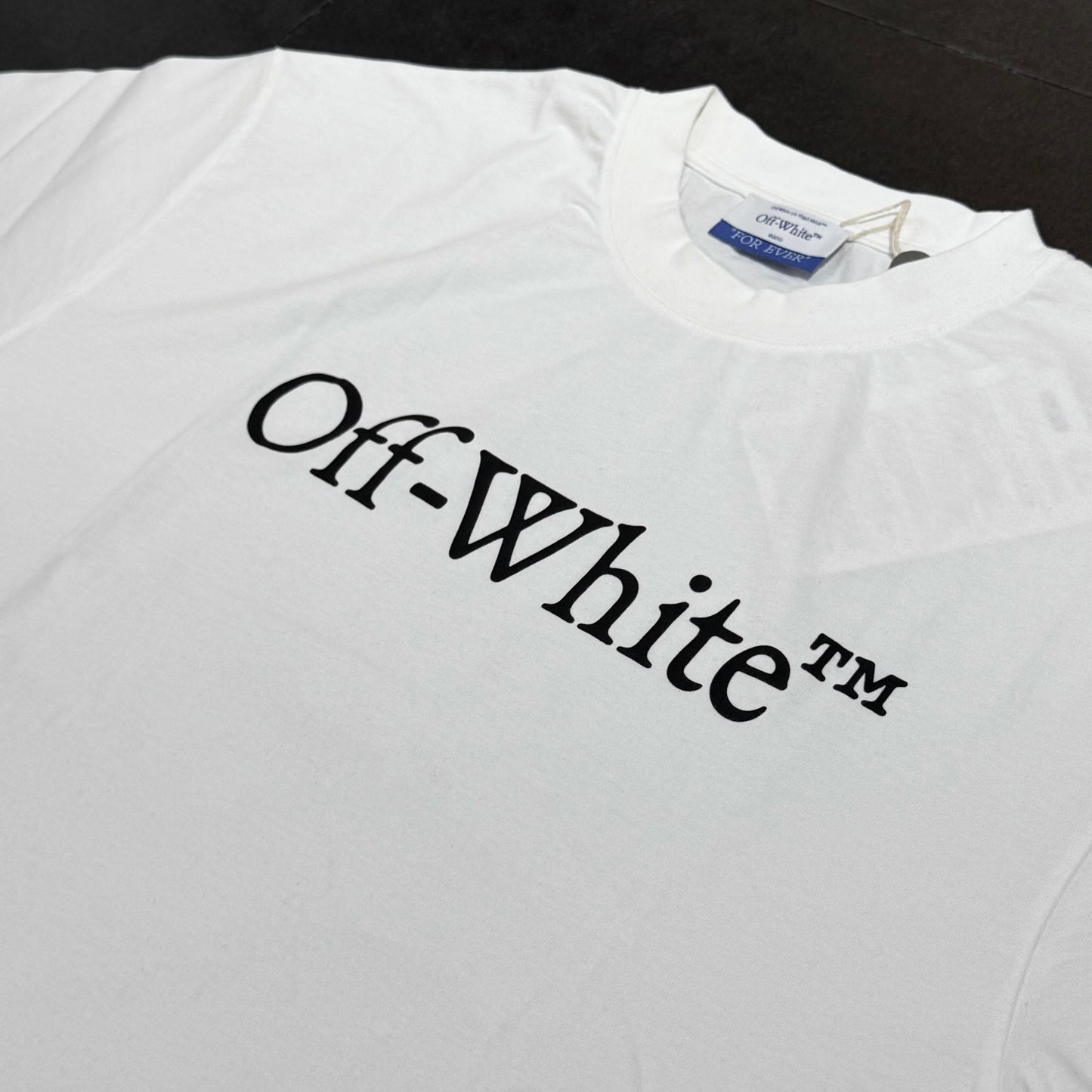 Off White Big Bookish Skate Tee - White