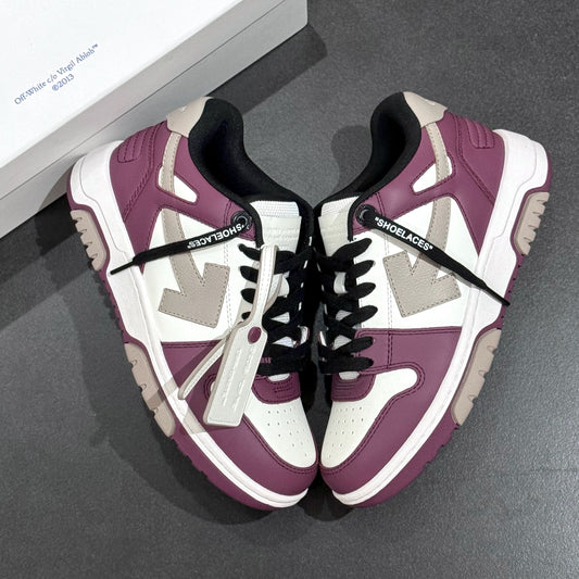 Off White Out Of Office - White & Burgundy