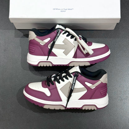 Off White Out Of Office - White & Burgundy