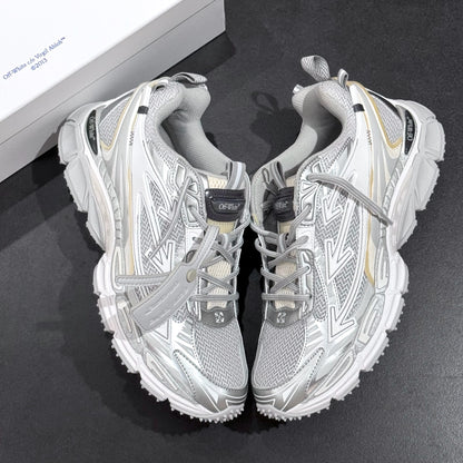 Off White Be Right Back Lace Up - Grey & White