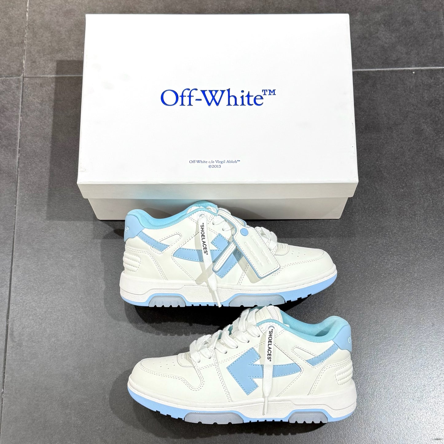 Off White Out Of Office - White & Light Blue