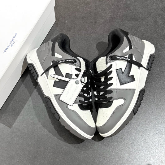 Off White Out Of Office - Dark Grey & White