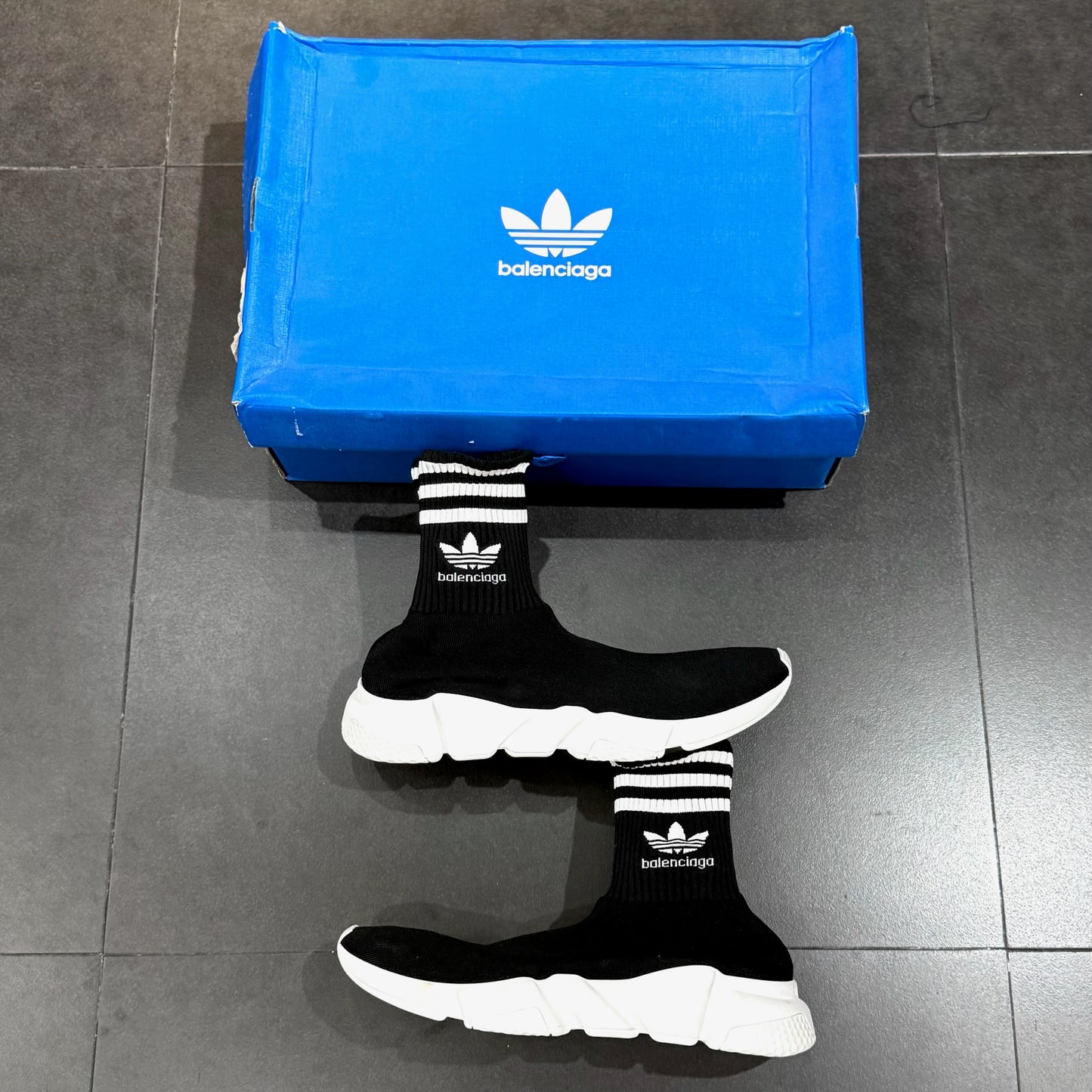 Balenciaga x Adidas Speed Trainer - Black/White OG