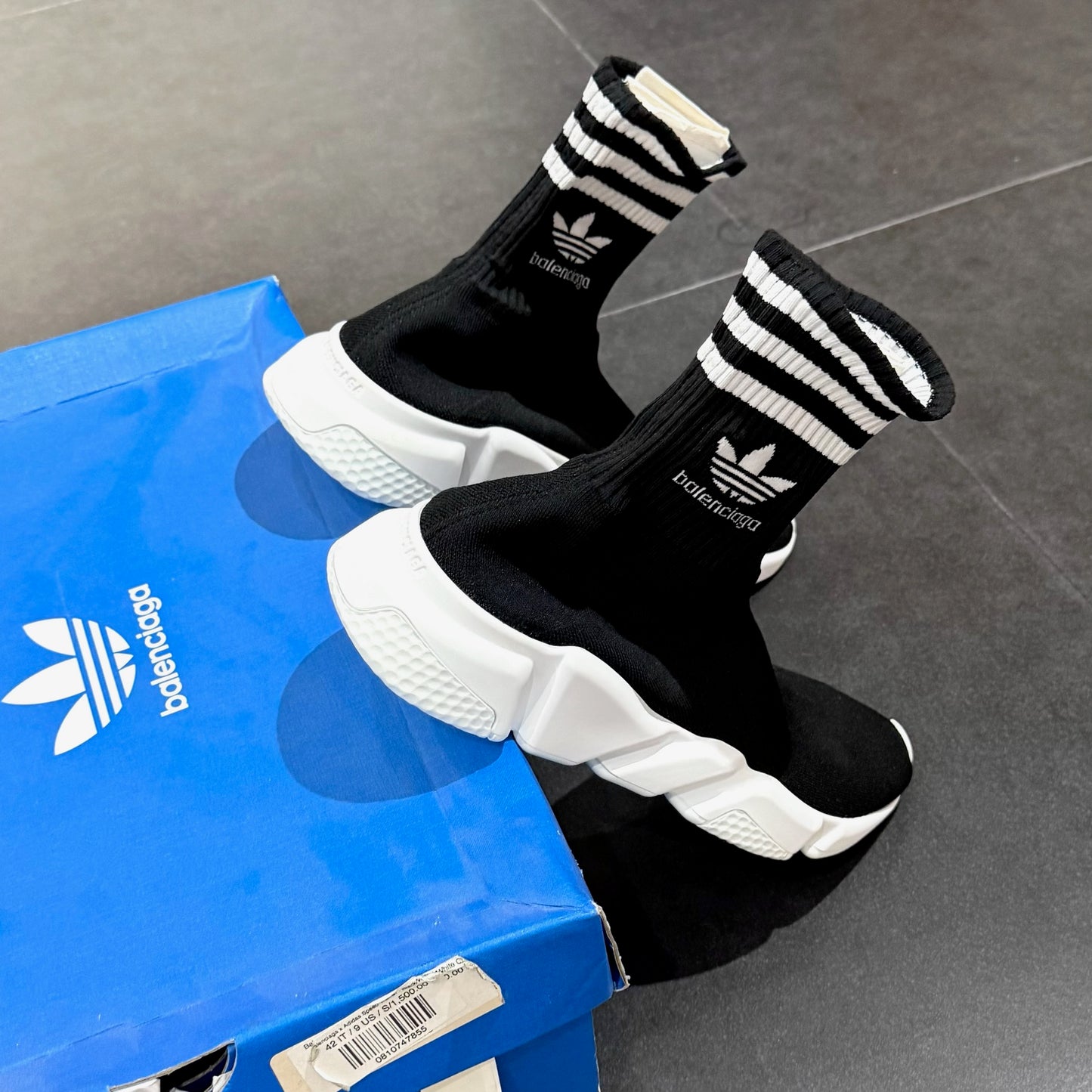 Balenciaga x Adidas Speed Trainer - Black/White OG
