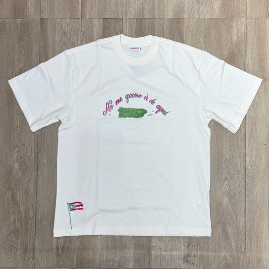 Bad Bunny Merch No Me Quiero Ir De Aqui Tee - Cream