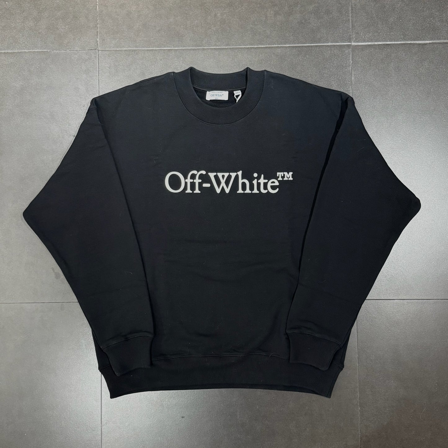 Off White Big Bookish Crewneck - Black