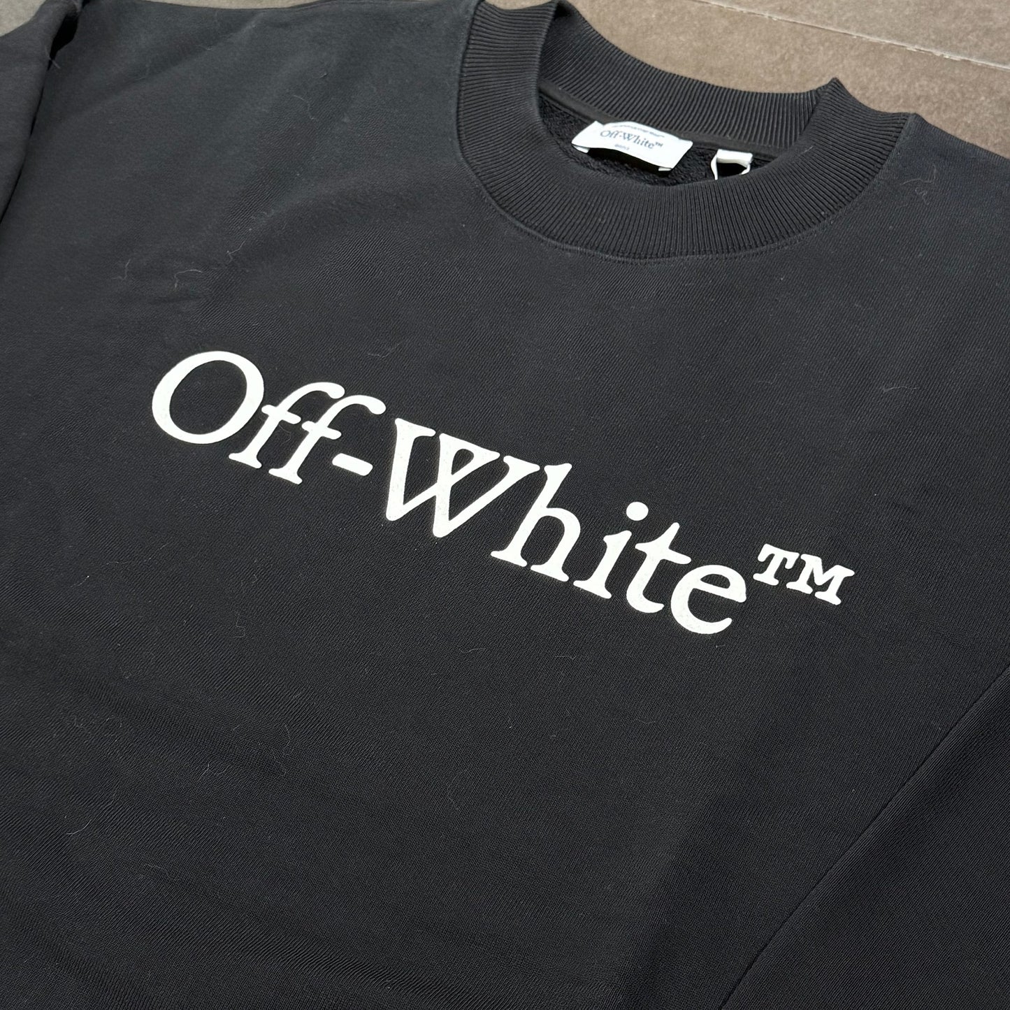 Off White Big Bookish Crewneck - Black