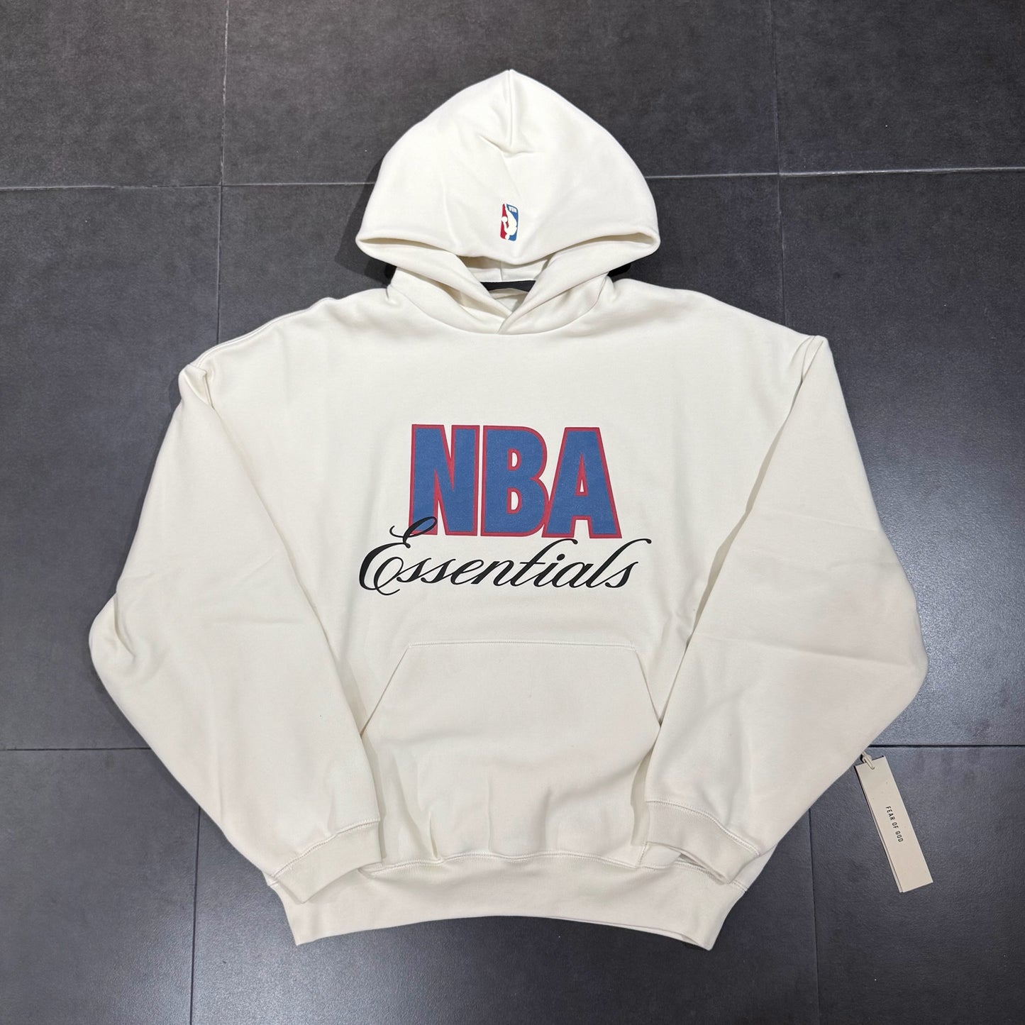 Essentials NBA 90s Hoodie - Cream White