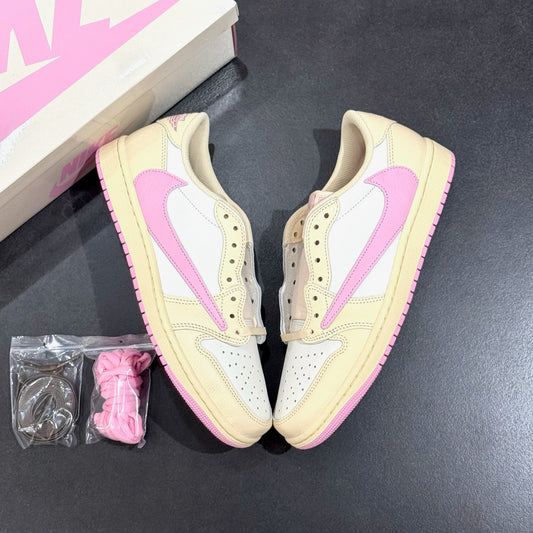 Jordan 1 Low x Travis Scott Cactus Jack - Shy Pink