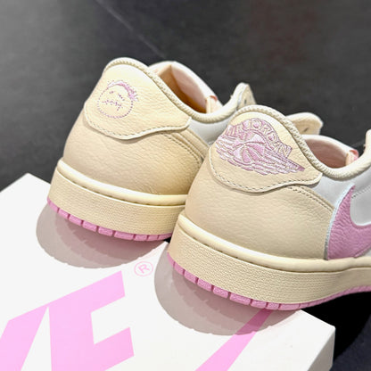 Jordan 1 Low x Travis Scott Cactus Jack - Shy Pink