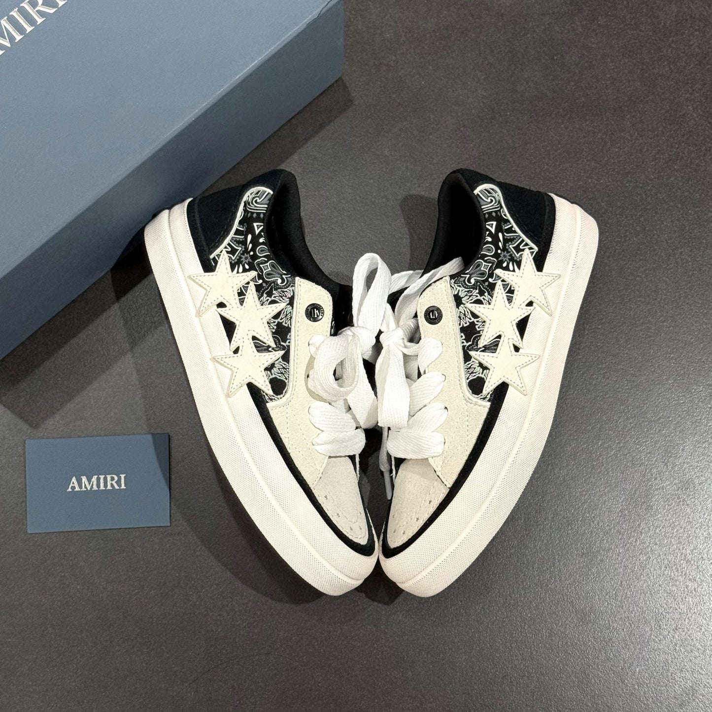 Amiri Sunset Skate Low - Black & White