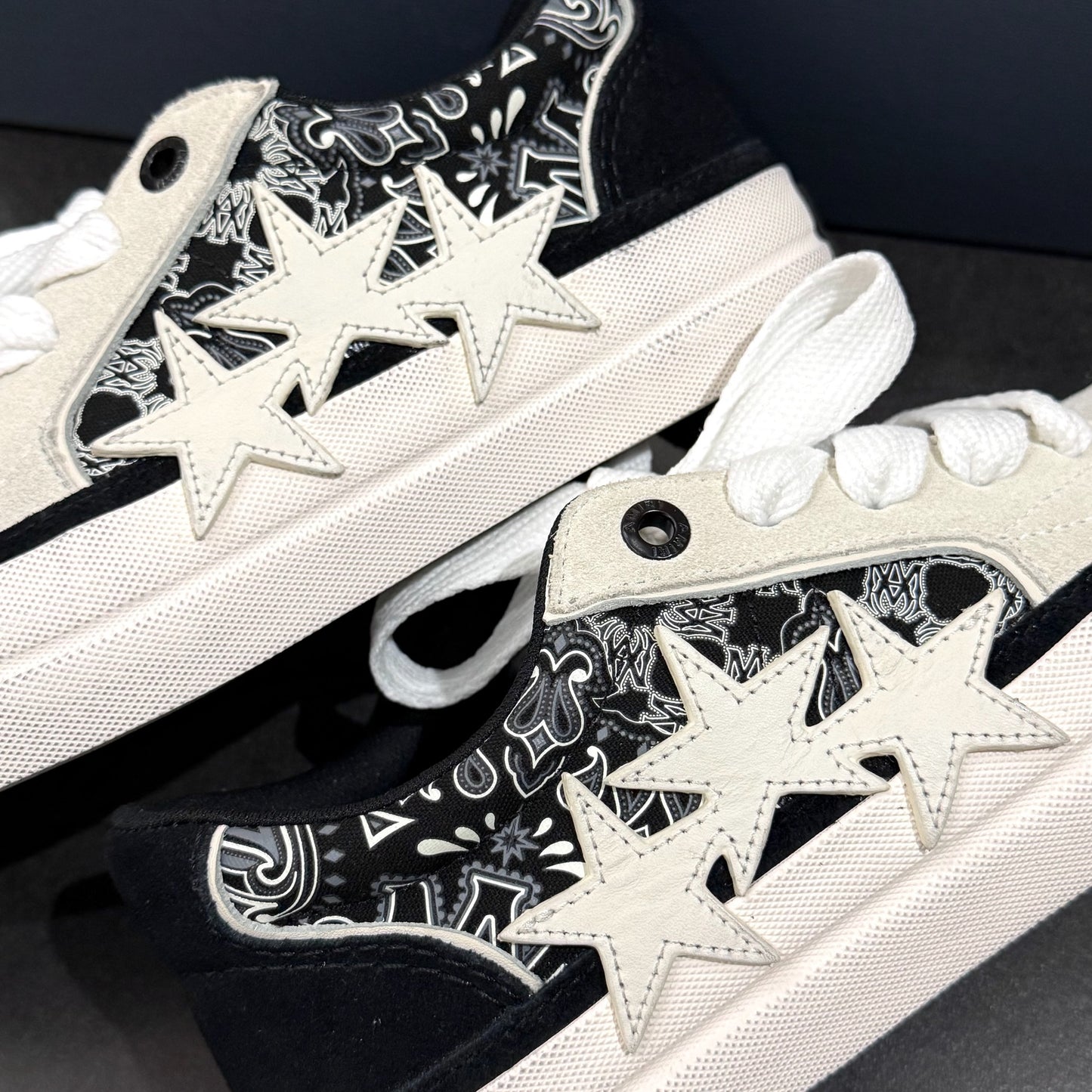 Amiri Sunset Skate Low - Black & White
