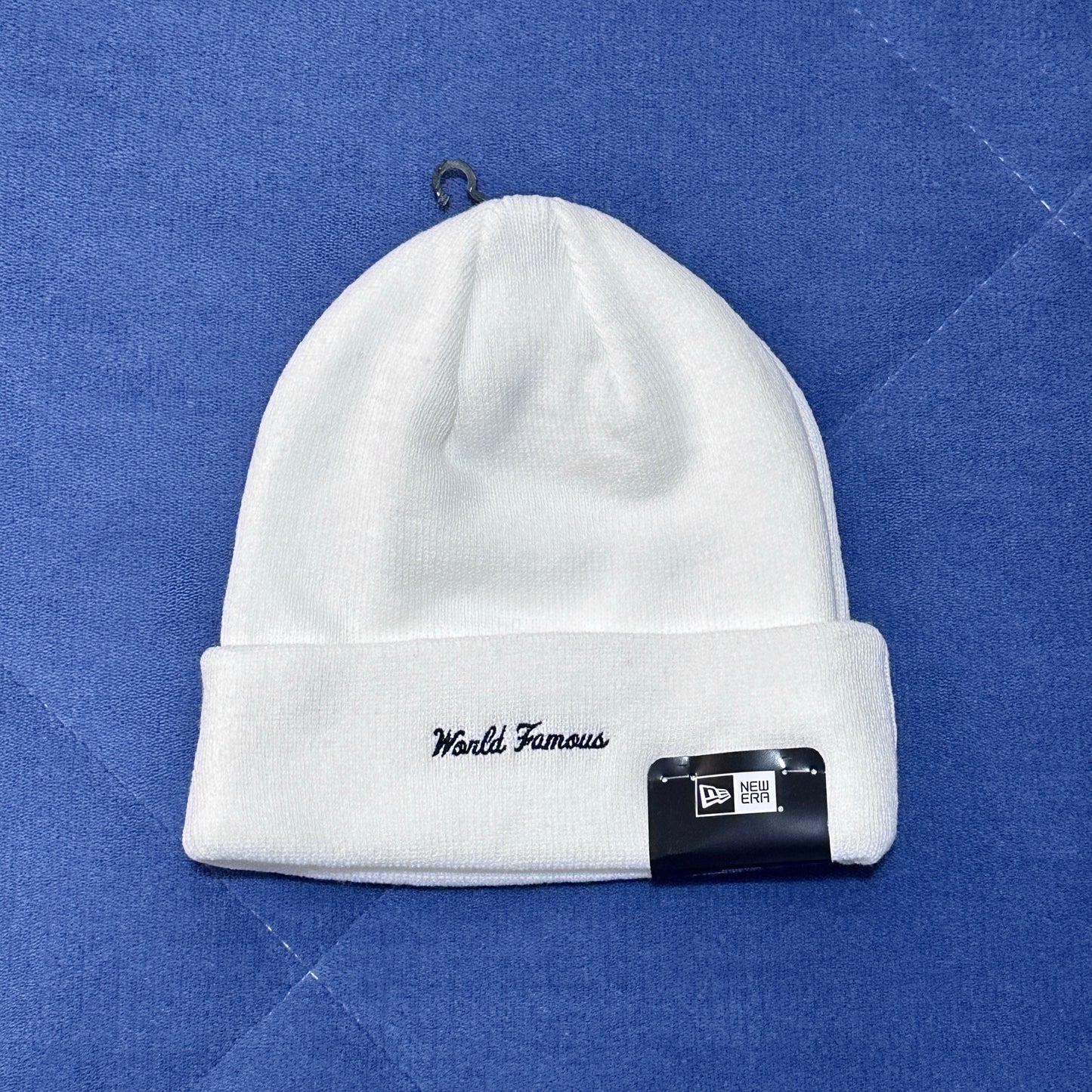 Supreme Box Logo Beanie New Era - White