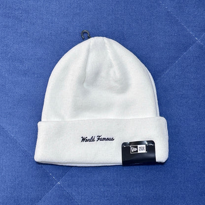 Supreme Box Logo Beanie New Era - White