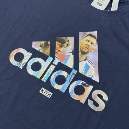 Kith x Adidas Messi Graphic Tee - Navy
