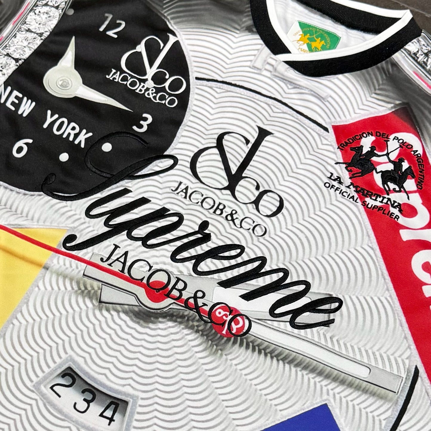 Supreme X La Martina X Jacob & Co Soccer Jersey - White