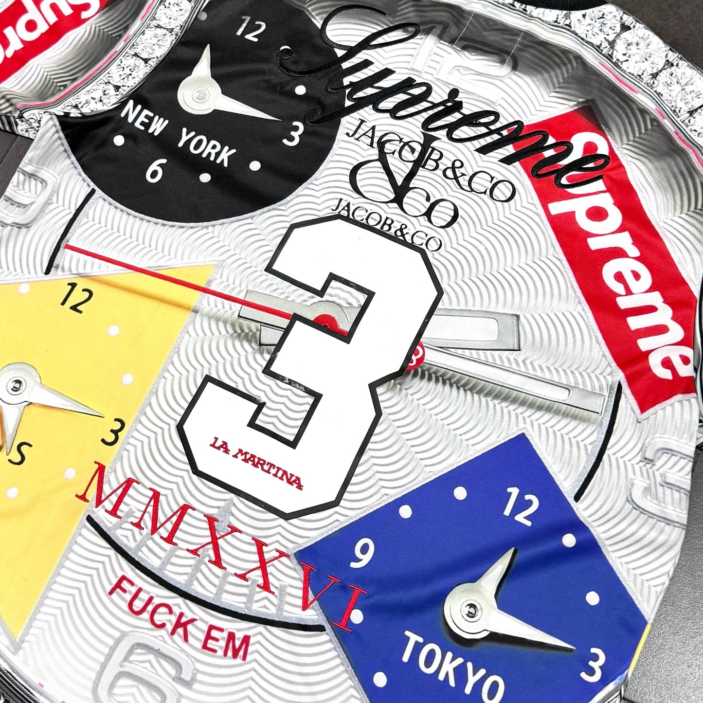 Supreme X La Martina X Jacob & Co Soccer Jersey - White