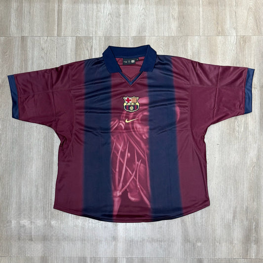 Travis Scott x FCB Barcelona Cactus Jack 2000/2001 Retro Skeleton Jersey