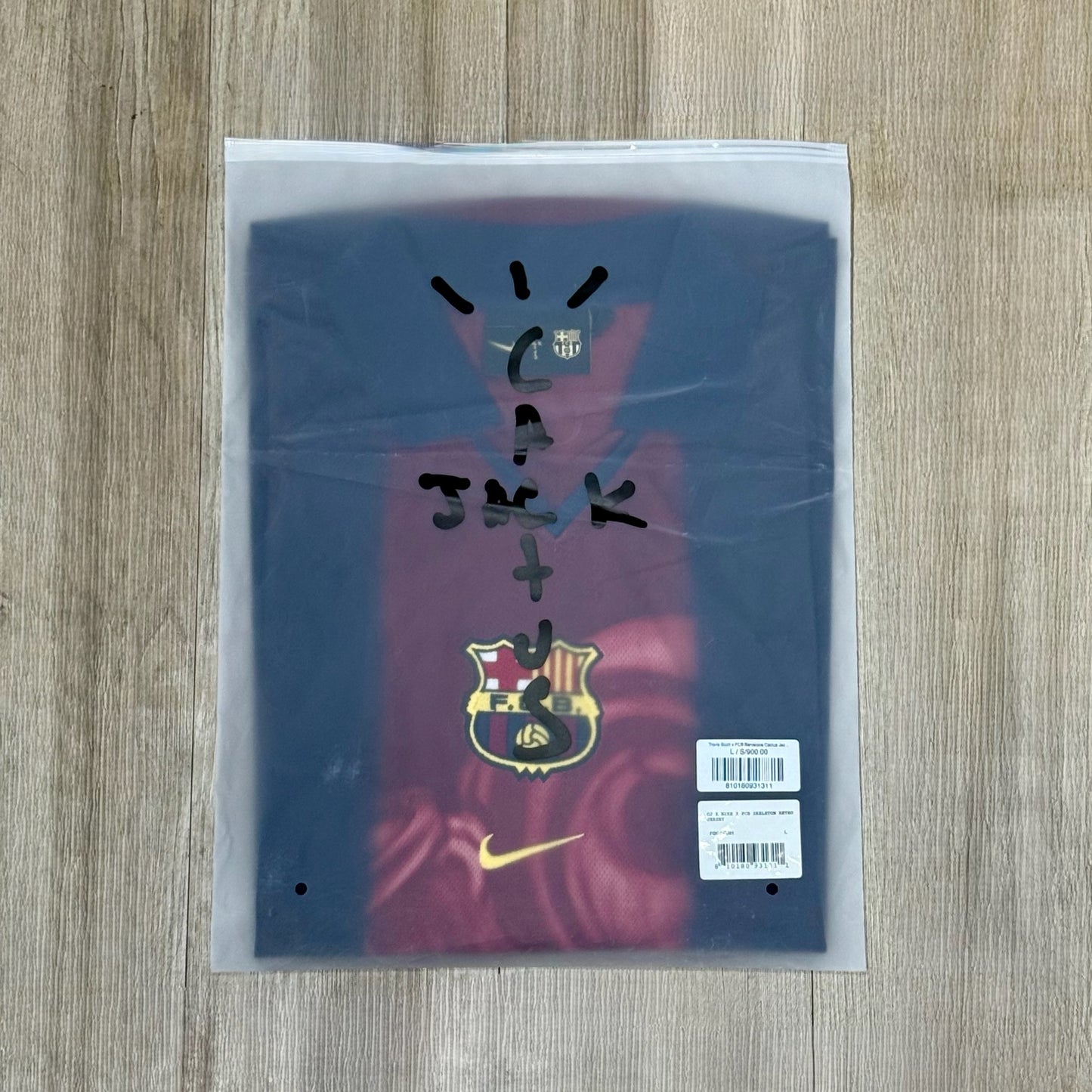 Travis Scott x FCB Barcelona Cactus Jack 2000/2001 Retro Skeleton Jersey