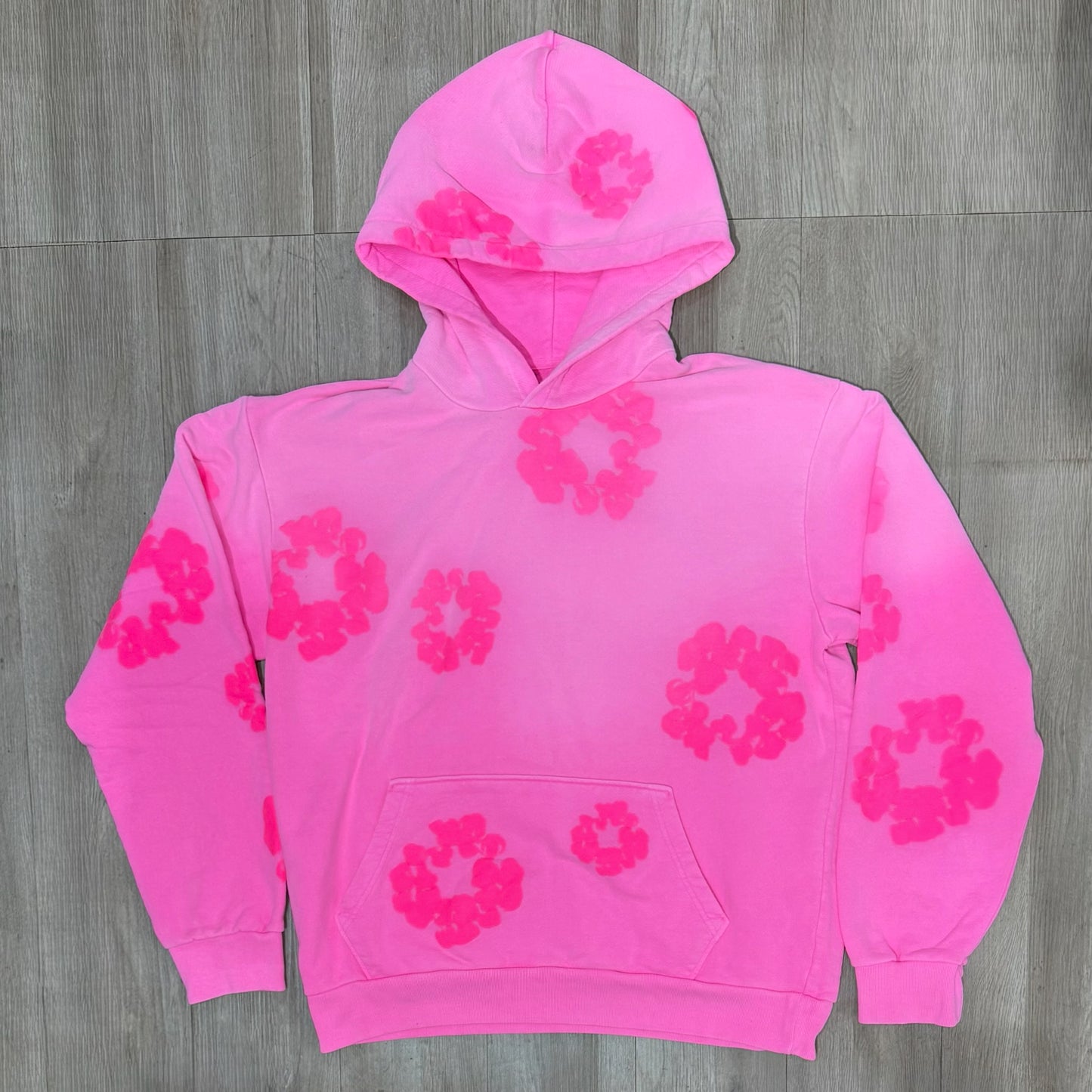 Denim Tears Cotton Wreath Hoodie - Washed Pink