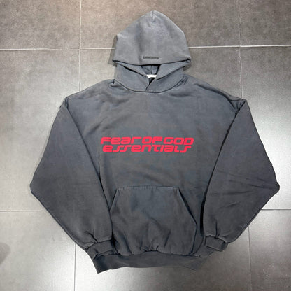Essentials 90's Hoodie - Dark Gray