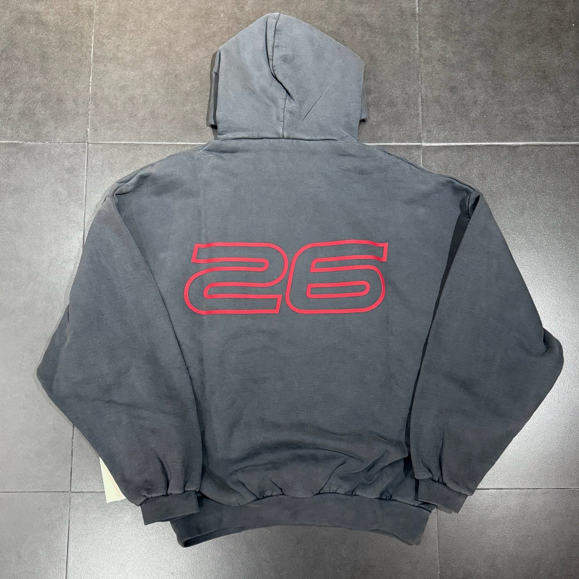 Essentials 90's Hoodie - Dark Gray
