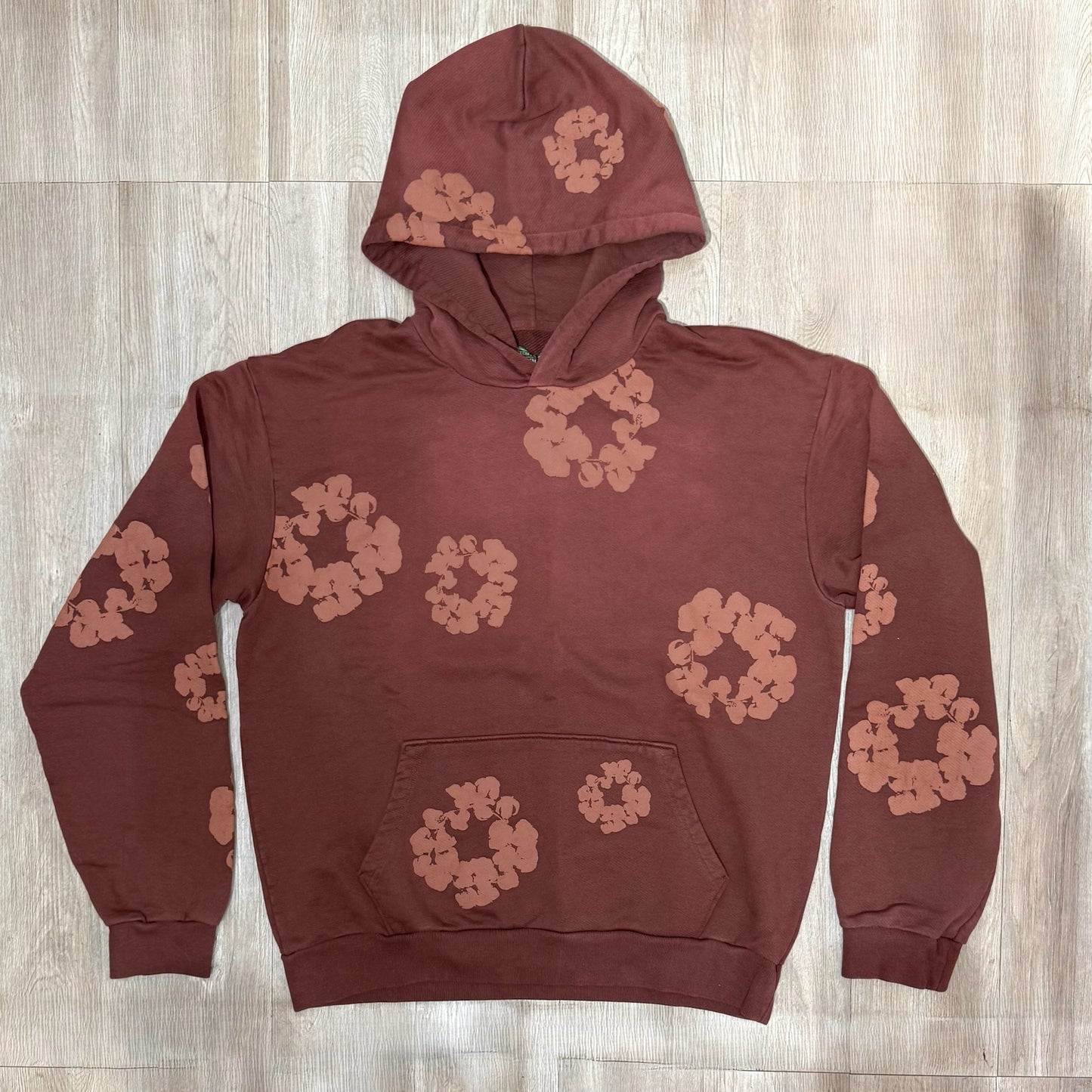 Denim Tears Cotton Wreath Hoodie - Washed Brown
