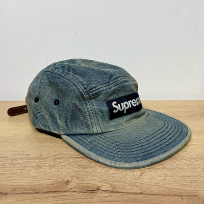 Supreme Washed Chino Twill Camp Cap - Denim