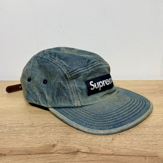 Supreme Washed Chino Twill Camp Cap - Denim