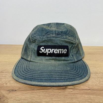 Supreme Washed Chino Twill Camp Cap - Denim