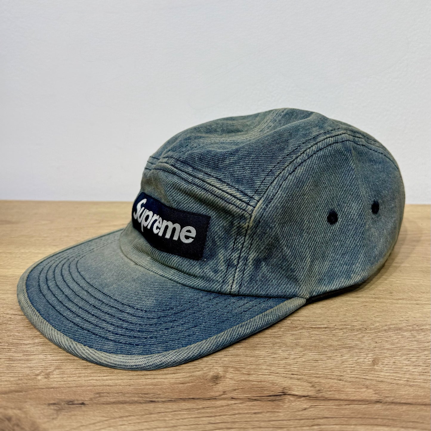 Supreme Washed Chino Twill Camp Cap - Denim